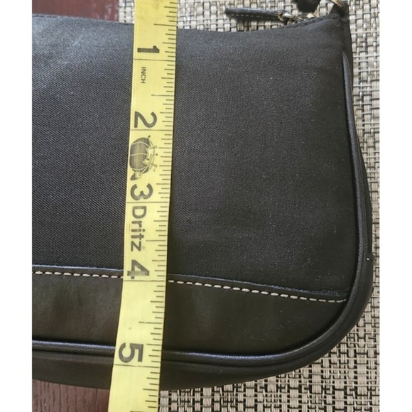 Vintage Coach black mini hand bag - rare circa late 1990's As Pictures - Picture 8 of 13